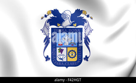 Flagge von Aguascalientes Stockfoto