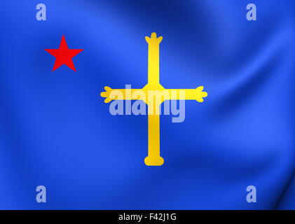 Andecha Astur Flagge Stockfoto