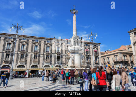 Elefanten-Statue in Catania, Italien Stockfoto