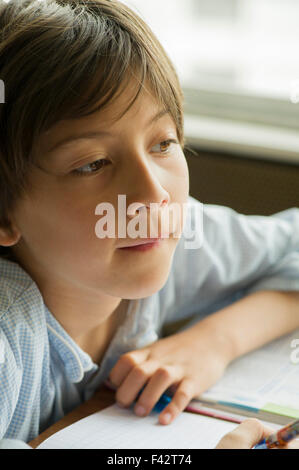 Junge, Tagträumen Stockfoto