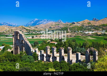 Aquädukt in Aspendos in Antalya Türkei Stockfoto