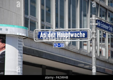 Straßen von Frankfurt Stockfoto