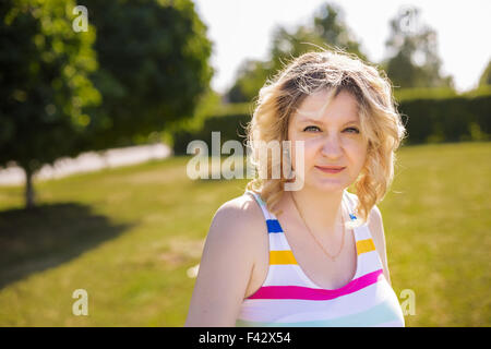 Blonde Frau Stockfoto