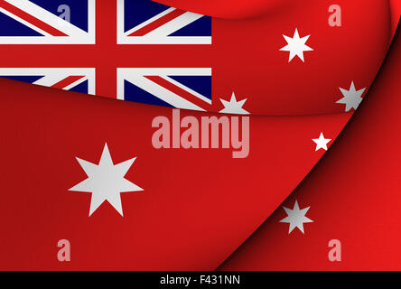 Civil Ensign Australiens. Hautnah. Stockfoto