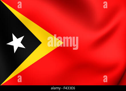 Flagge von Ost-Timor Stockfoto