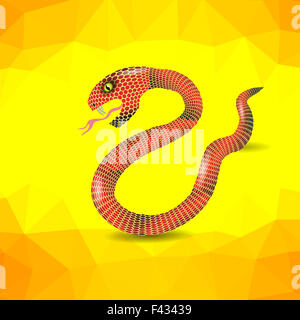 Rote Schlange. Stockfoto