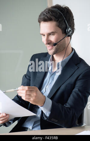 Kunden-Service-Betreiber Stockfoto