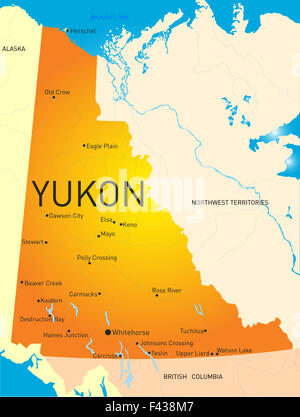 Yukon-Provinz Stockfoto