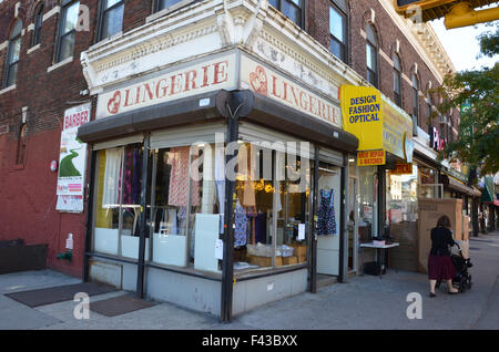 Chassidischen jüdischen Lebens im Borough Park, Brooklyn, New York, USA Stockfoto