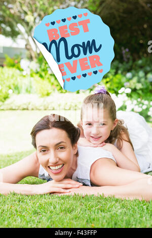 Zusammengesetztes Bild der beste Mama immer Stockfoto