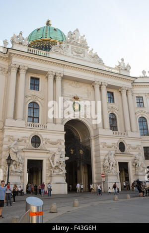 Wien, Österreich - Juli 31: der Komplex der Hofburg war das Zentrum der Macht und der österreichische Teil des Palastes ist nun Stockfoto