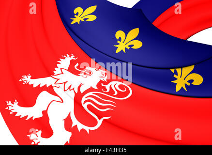 Flagge von Lyon Stockfoto