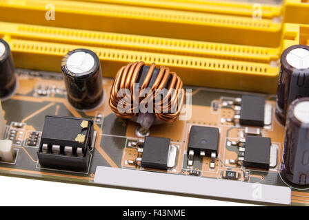 Mehrphasen-Power-System auf dem motherboard Stockfoto