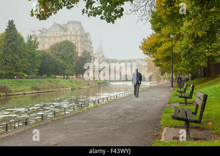 Herbst in Bath, Somerset, England. Stockfoto