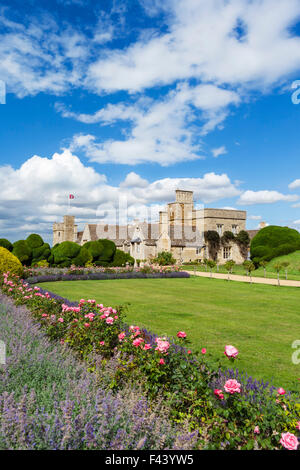 Rockingham Castle, in der Nähe von Corby, Northamptonshire, England, UK Stockfoto