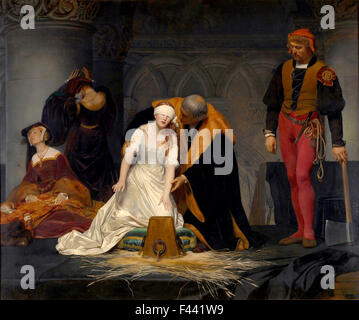 Die Hinrichtung der Lady Jane Grey Stockfoto