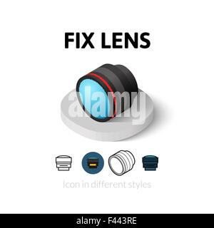 Lupensymbol in anderen Stil zu beheben Stock Vektor