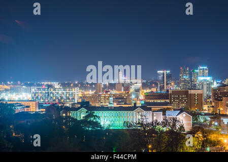 Birmingham Alabama Abend skyline Stockfoto