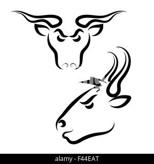 Bull-Logo Stockfoto