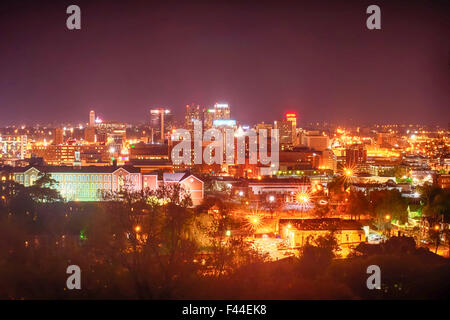 Birmingham Alabama Abend skyline Stockfoto