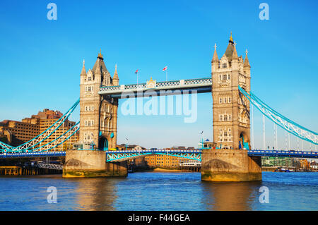 Tower Bridge in London, Großbritannien Stockfoto