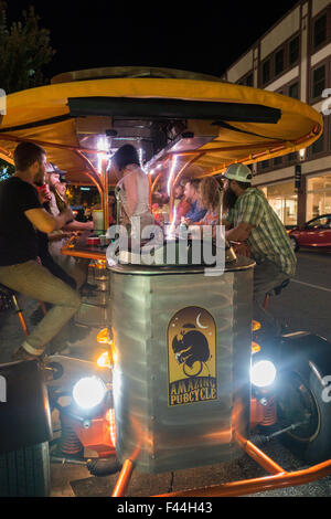 Tolle Pub Fahrradtour in Asheville NC Stockfoto