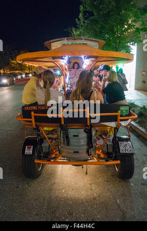 Tolle Pub Fahrradtour in Asheville NC Stockfoto