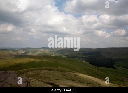 Leuchtende Tor von Shutlingsloe und Wildboarclough Macclesfield, Cheshire England Stockfoto