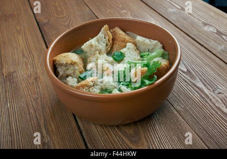 Brotsuppe Stockfoto