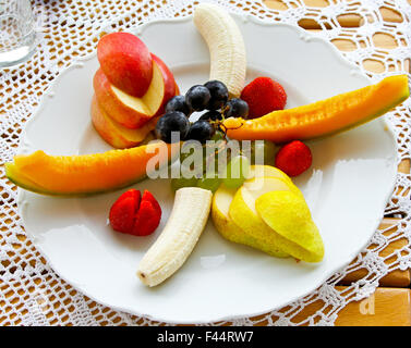 Obst-Teller Stockfoto