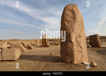 Die Website von Tanis, San el-Hagar in der Nord-östlichen Nil-Delta von Ägypten Stockfoto