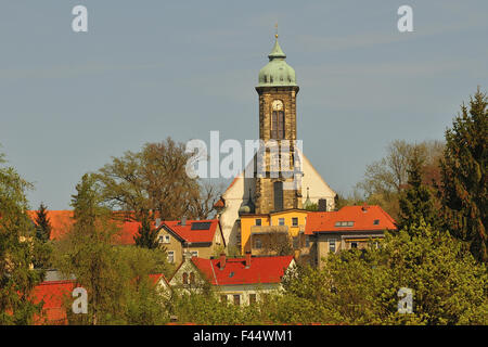 Kirche-Stolpen Stockfoto