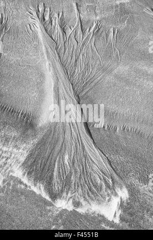 Sand-Strukturen, Lofoten, Norwegen Stockfoto