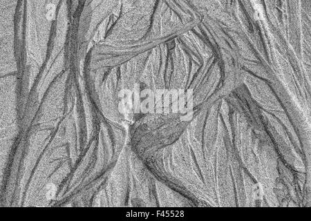 Sand-Strukturen, Lofoten, Norwegen Stockfoto