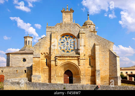 Kirche von Nuestra Señora del Manzano (unserer lieben Frau von den Apfelbaum), Castrojeriz, Kastilien und León, Spanien Stockfoto