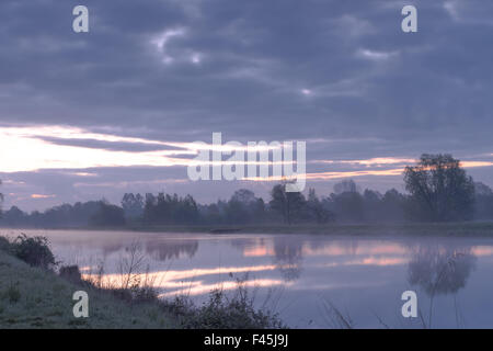 Morgen bin Hunte Fluss Stockfoto