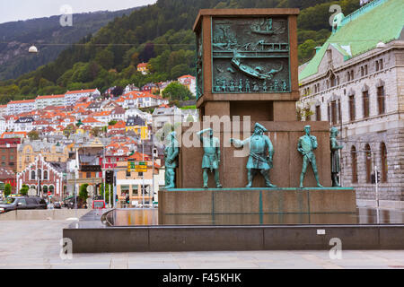 Segler-Denkmal - Bergen Norwegen Stockfoto