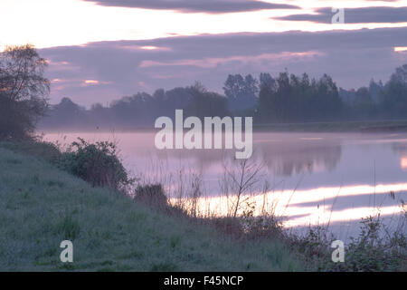 Morgen bin Hunte Fluss Stockfoto