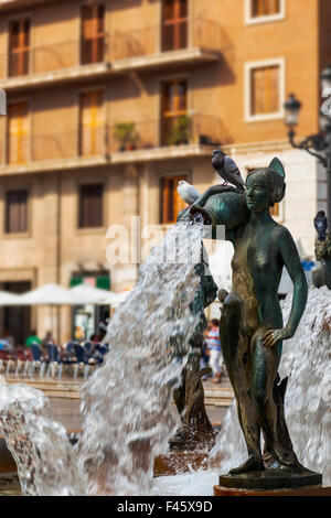 Turia Brunnen in Valencia, Spanien Stockfoto