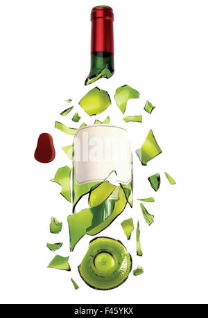 In Stücke gebrochen. Stockfoto