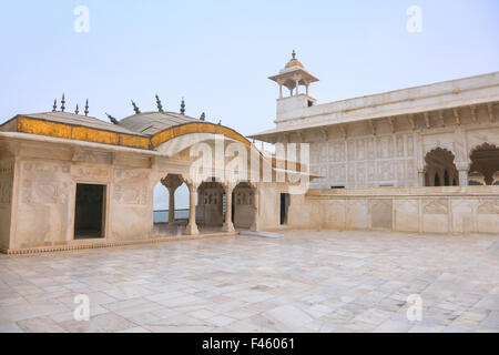 Weißer Marmor-Palast, Agra Fort, Indien Stockfoto