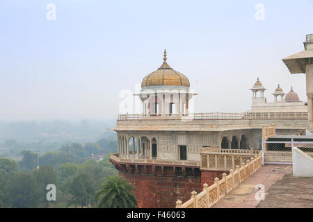 Weißer Marmor-Palast, Agra Fort, Indien Stockfoto