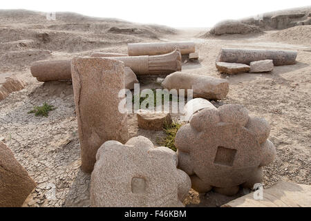 Die Website von Tanis, San el-Hagar in der Nord-östlichen Nil-Delta von Ägypten Stockfoto