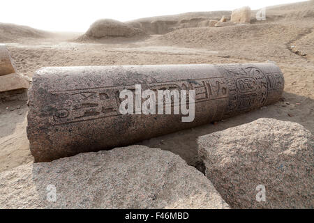 Die Website von Tanis, San el-Hagar in der Nord-östlichen Nil-Delta von Ägypten Stockfoto