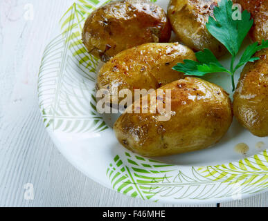 Pommes Fondantes - patate Fondante. Französische weichen Kartoffeln Stockfoto