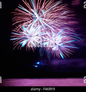 Bunte Urlaub Feuerwerk Stockfoto