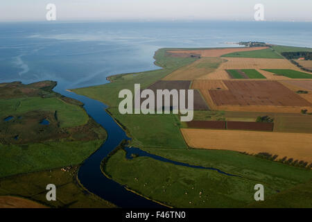 Ackerland, Luftaufnahme, Skane, Schweden. Stockfoto