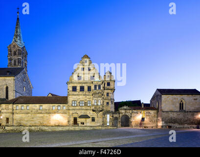 Bamberger Dom oder Bamberger Dom St. Peter Und St. Georg, alte Hof, Bamberg, Upper Franconia, Bayern, Deutschland Stockfoto