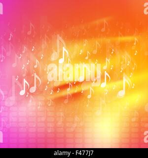 Musik Noten hellen abstrakten Hintergrund Stockfoto