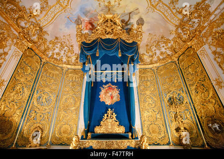 Linderhof Palace Schlafgemach Stockfoto